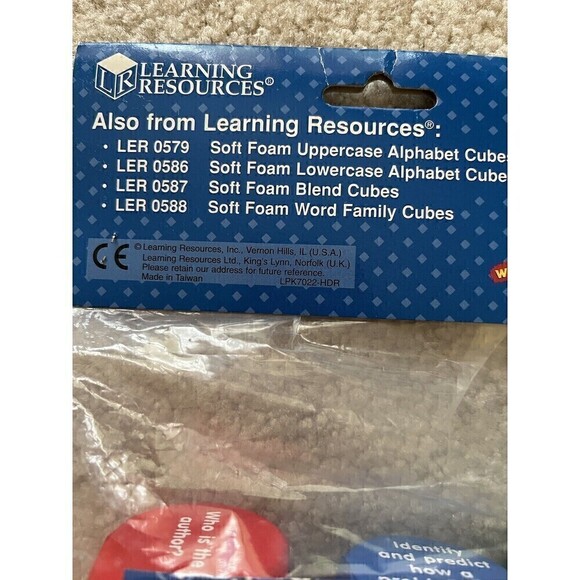 Learning Resources Reading Comprehension Cubes Homeschool Soft Foam Classroom - Picture 3 of 4